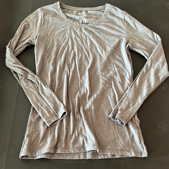 No Boundaries Charcoal Long Sleeve Women's Tee - Picture 6 of 6